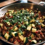 Zucchini Hackfleisch Pfanne Genuss