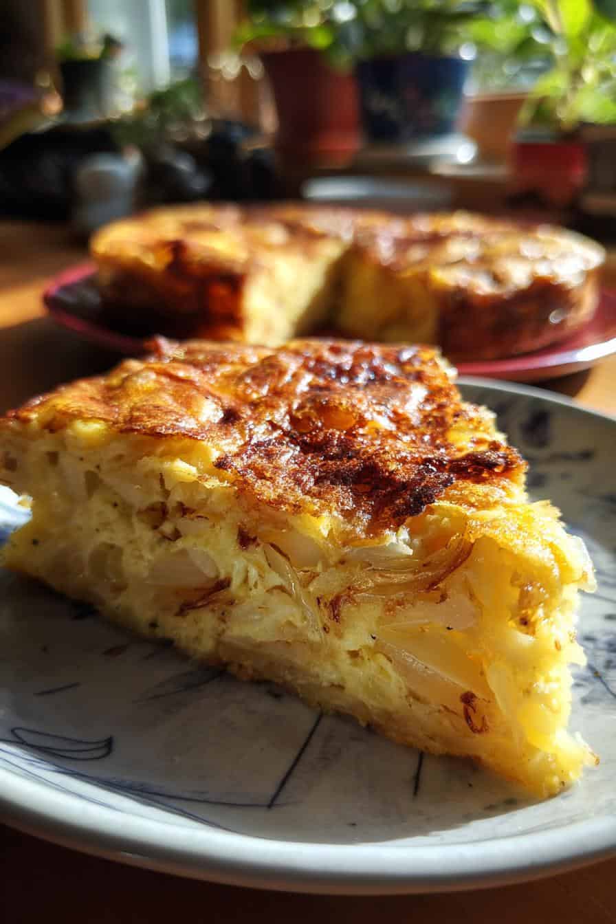 Vergiss Teig: Genialer Zwiebelkuchen ohne Boden in 40 Min