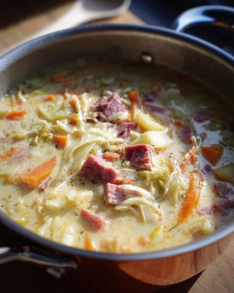 Einfache & Cremige Corned Beef Suppe mit Kohl - detail 1