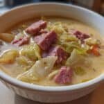 Einfache & Cremige Corned Beef Suppe mit Kohl