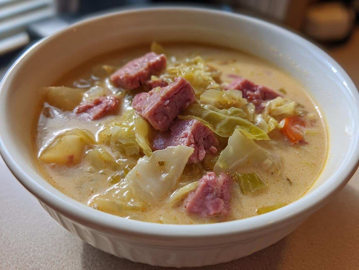 Savory Einfache & Cremige Corned Beef Suppe mit Kohl in 20 Min