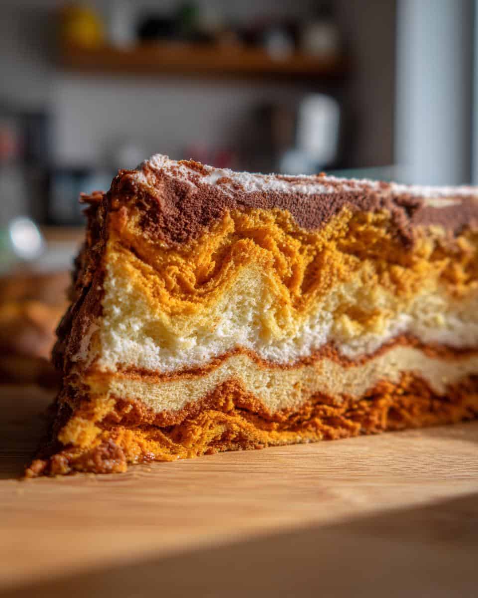 Geschnittener Halloween Kuchen - detail 2