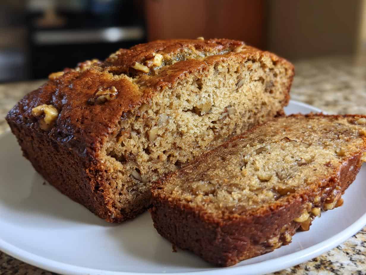 Unglaublich: Glutenfreies Bananenbrot mit Walnüssen