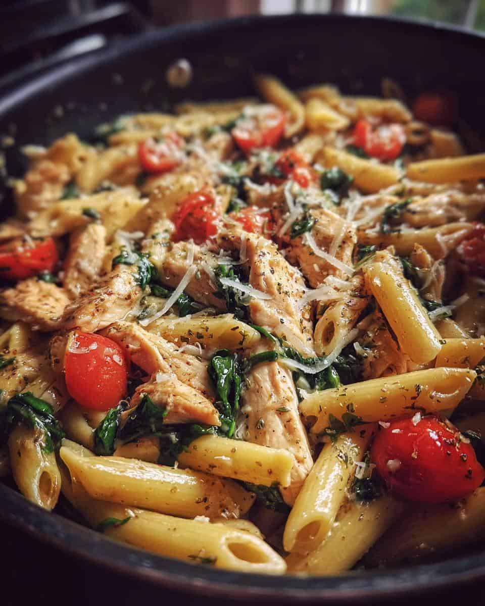 Hähnchen Pasta Pfanne schnell zubereitet - detail 1