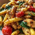 Hähnchen Pasta Pfanne schnell zubereitet