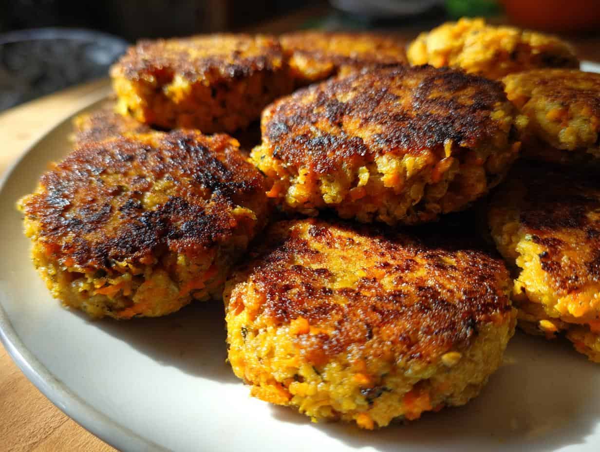 Irresistible Linsen Frikadellen mit Karotten Recipe