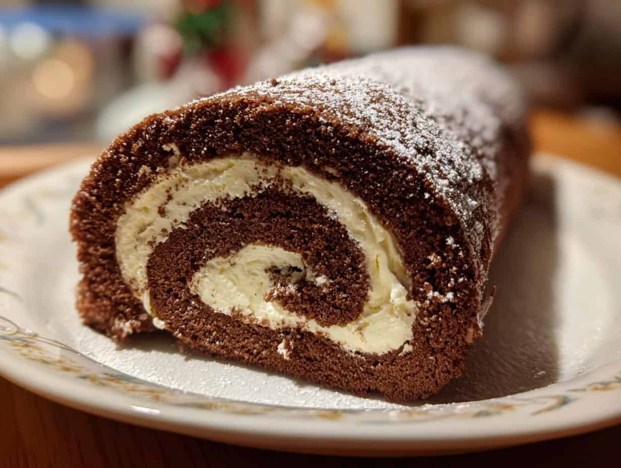 Perfecte Schokoladen-Biskuitrolle mit Doppelcreme: Unbelievably Easy