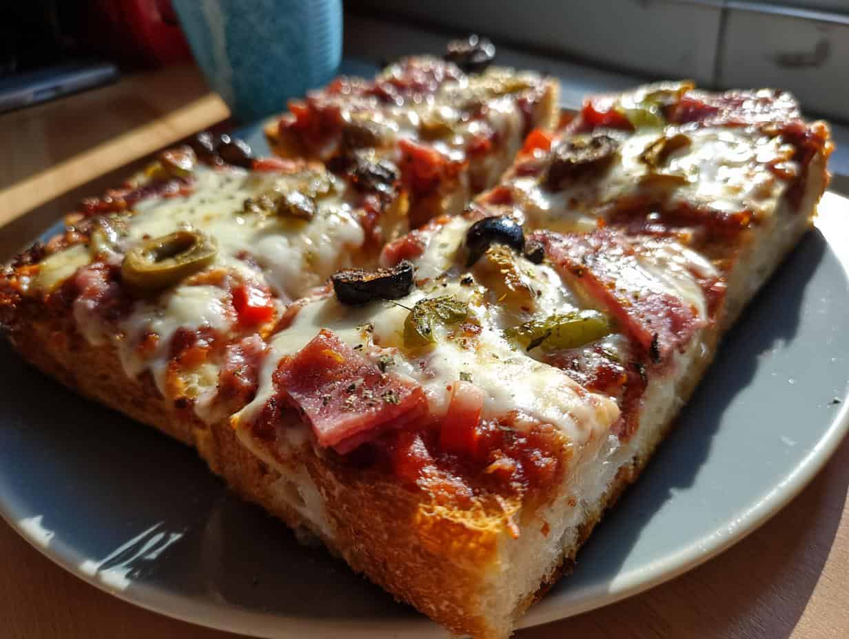 Pizza Snack aus dem Airfryer: 7 Min Glückseligkeit