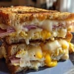 Schinken Ei Käse Brot