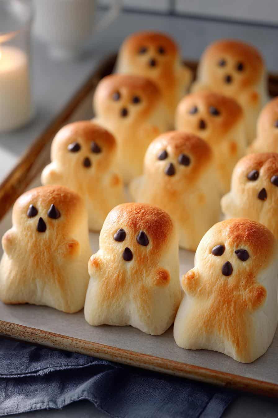 Süße Geisterbrötchen: Das geniale Halloween Rezept