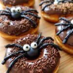 Spinnen-Donuts für Halloween