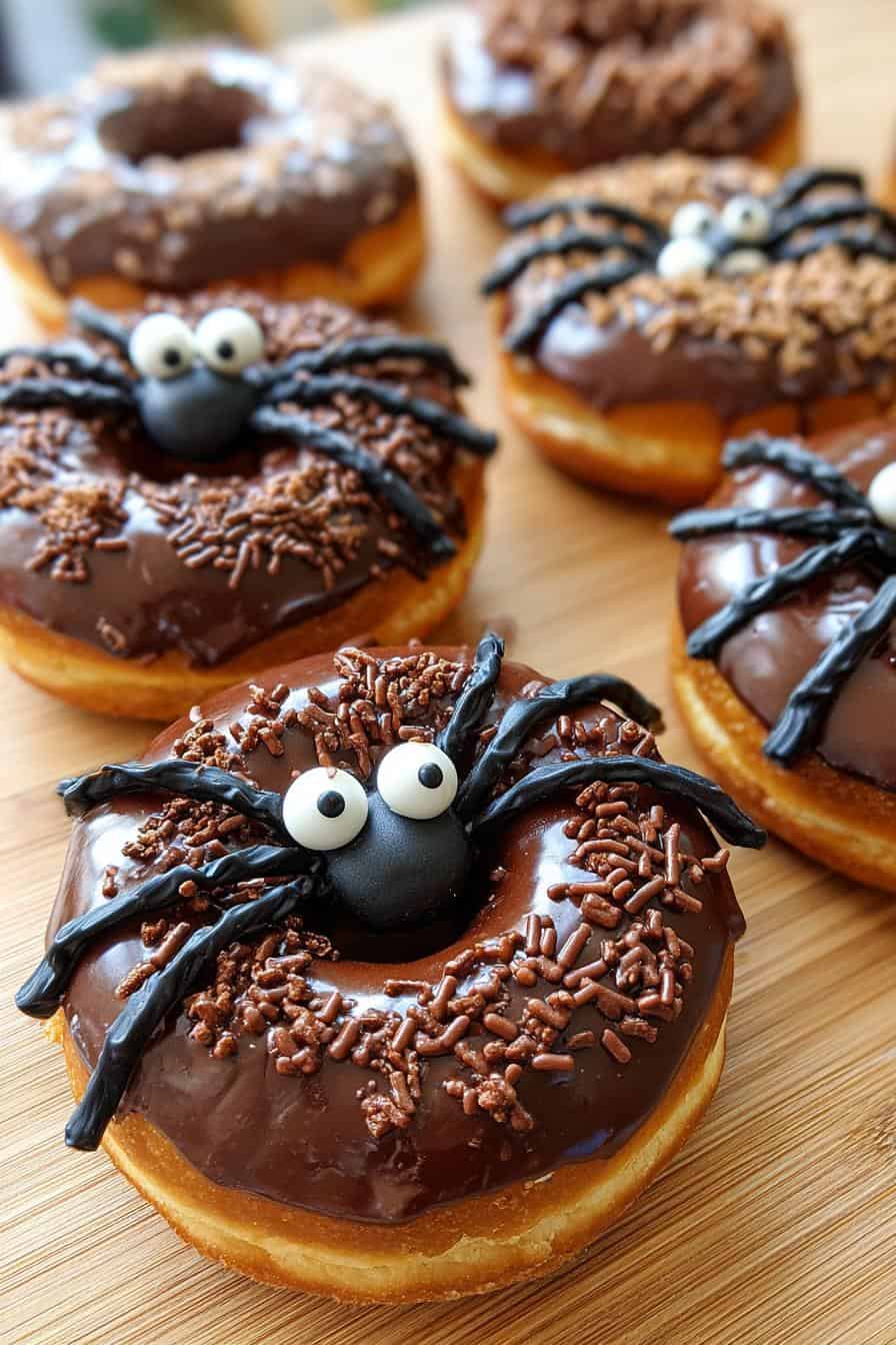 Spinnen-Donuts: Gruselig Lecker in 20 Min gemacht