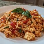 Tomaten Orzo mit Tofu