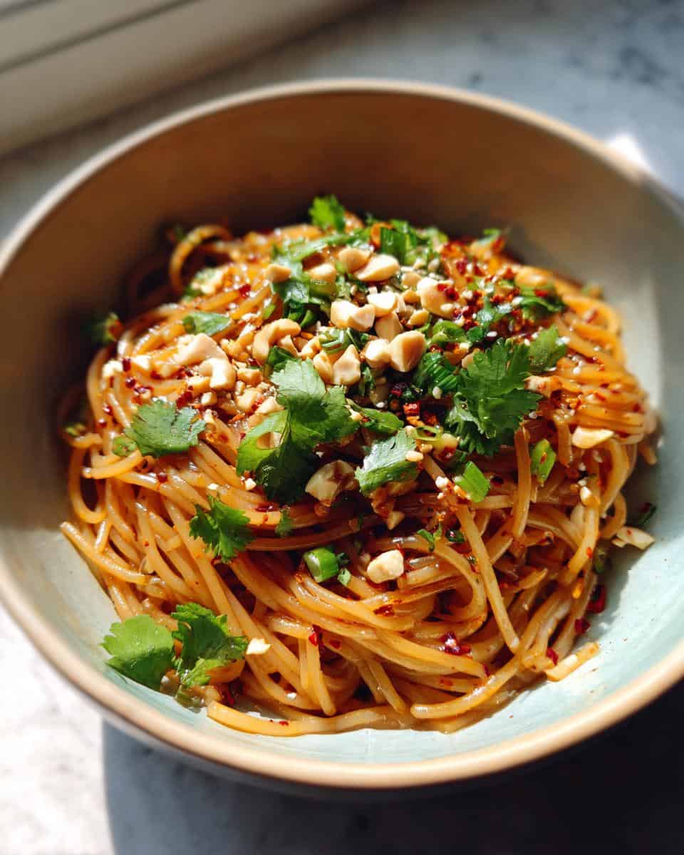 Würziger Glasnudelsalat mit Chiliöl - detail 1