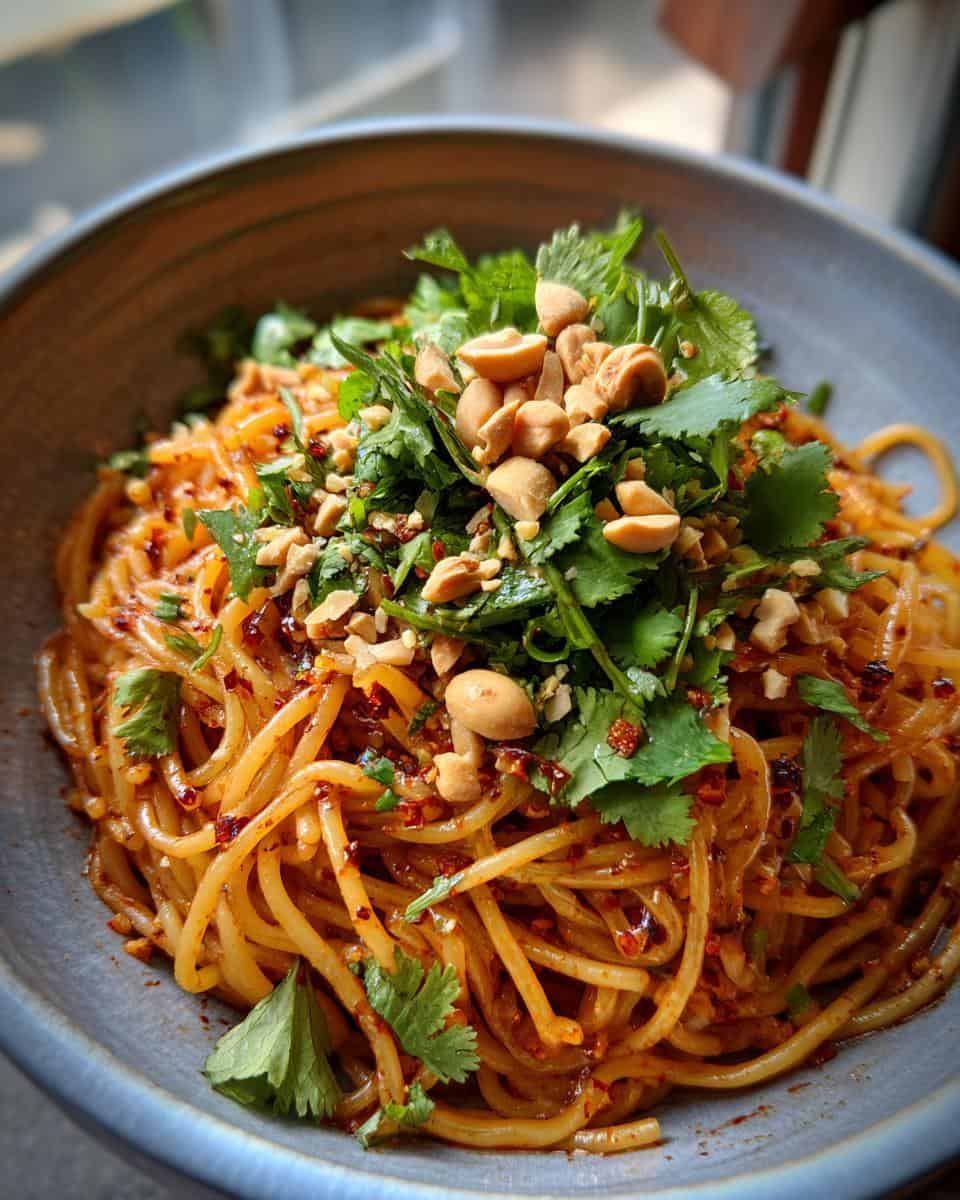 Würziger Glasnudelsalat mit Chiliöl - detail 2