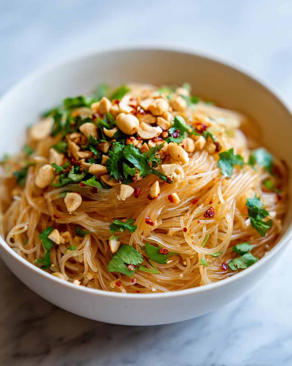 Würziger Glasnudelsalat mit Chiliöl - detail 3