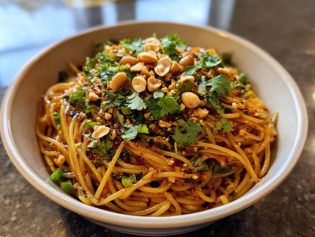 Würziger Glasnudelsalat mit Chiliöl: Shockingly Easy