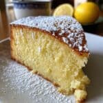 Zitronenkuchen mit Puderzucker