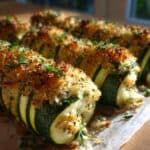 Zweierlei Hasselback Zucchini Genuss