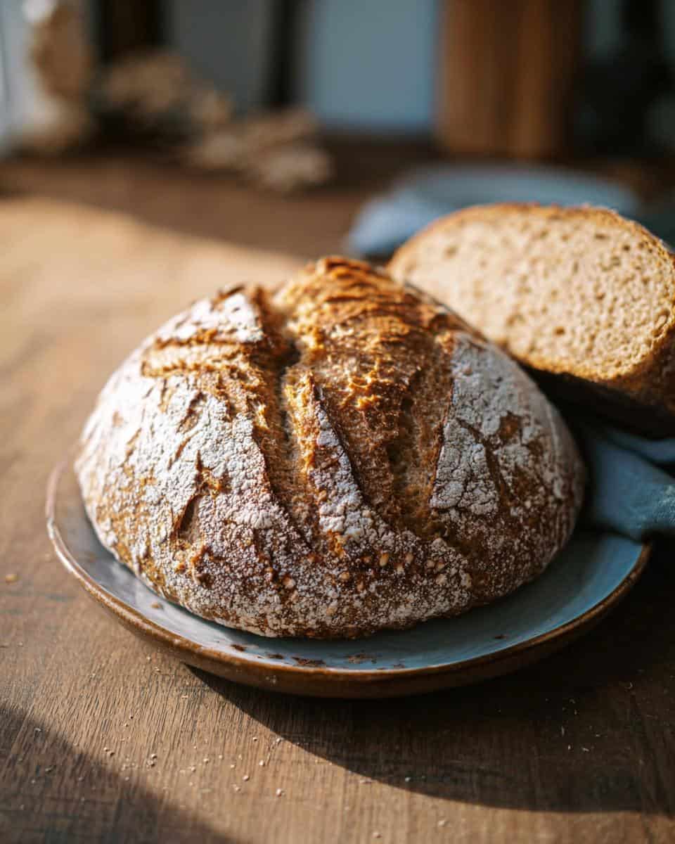 Dunkles Dinkelbrot mit Kracher-Kruste - detail 1