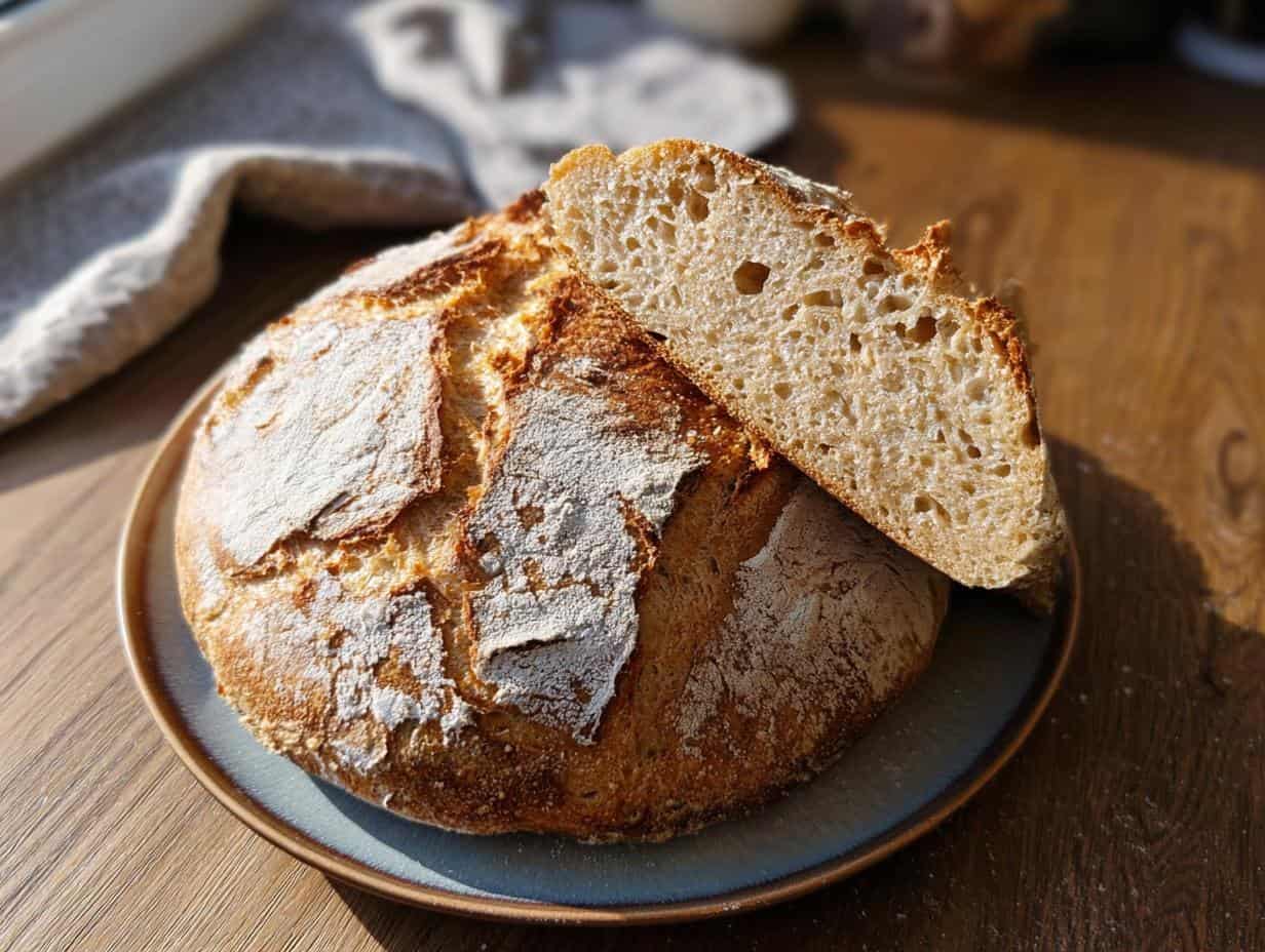 Dunkles Dinkelbrot mit Kruste: Genial Einfach!