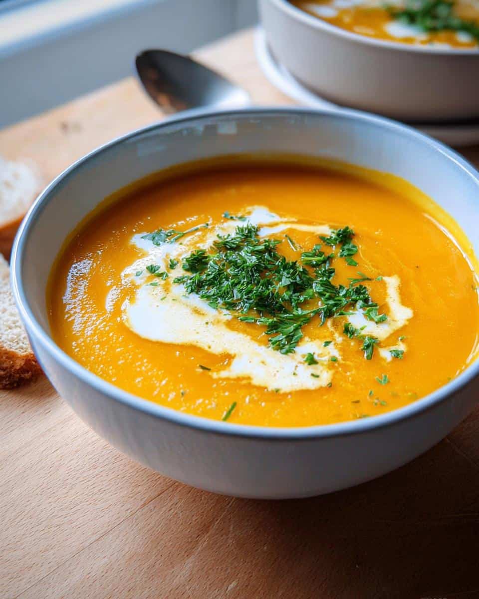 Cremige Karottensuppe mit Ingwer und Kokosmilch - detail 1