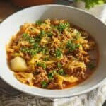 Spitzkohl Eintopf mit Hackfleisch und Kartoffeln