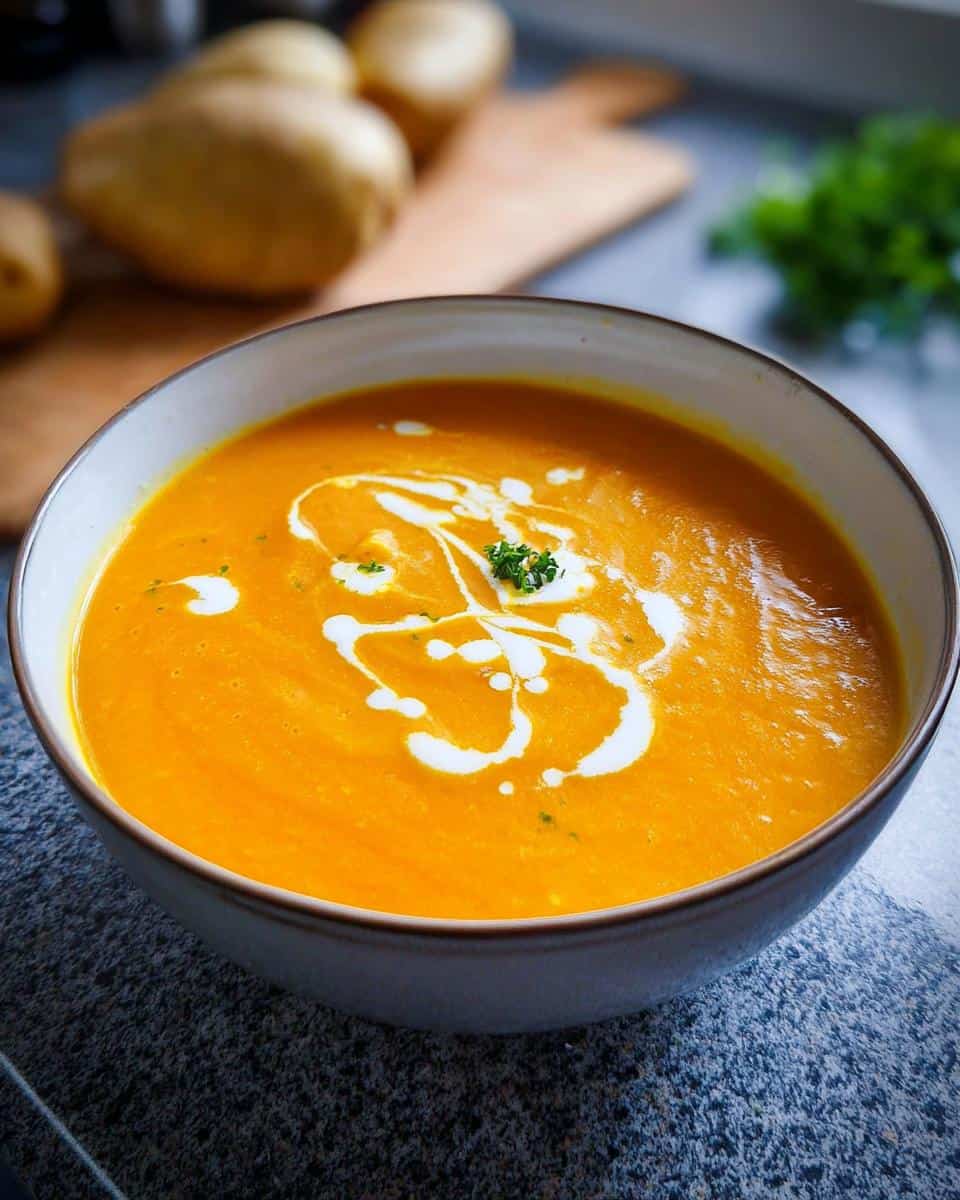 kuerbissuppe mit kartoffeln rezept - detail 1