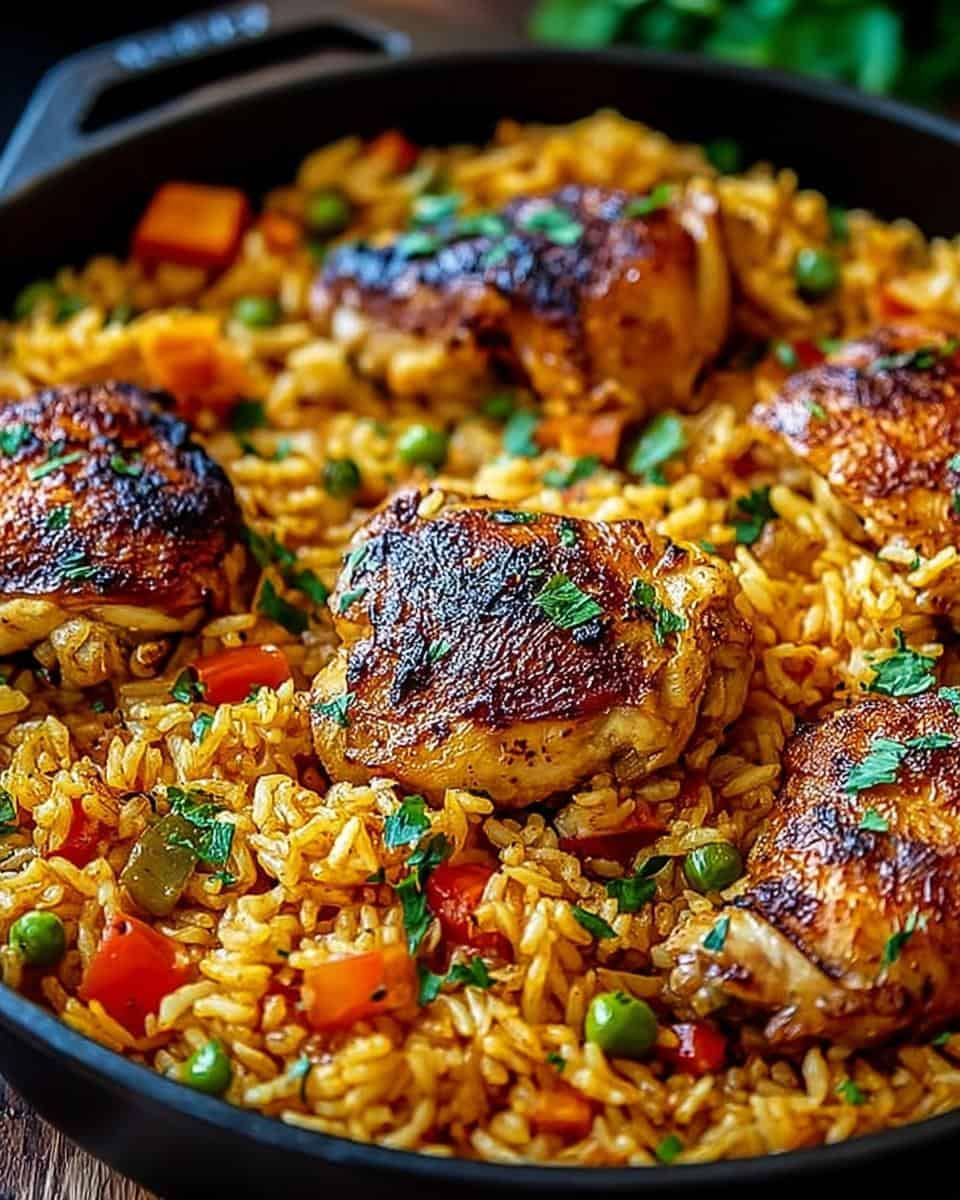 Ein-Topf-Hähnchen und Reis - detail 3