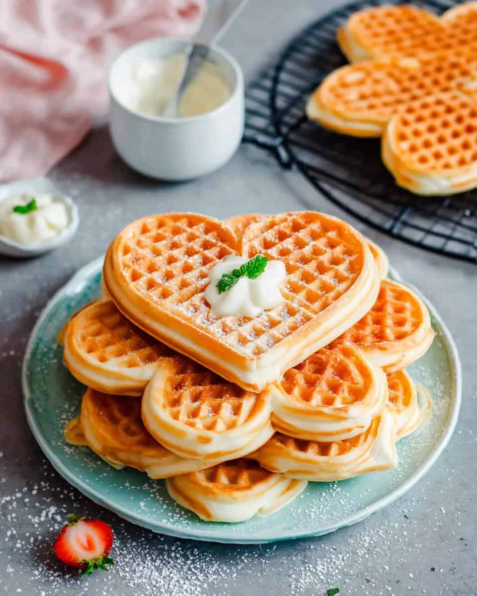 Einfache fluffige Joghurt-Waffeln Rezept - detail 1
