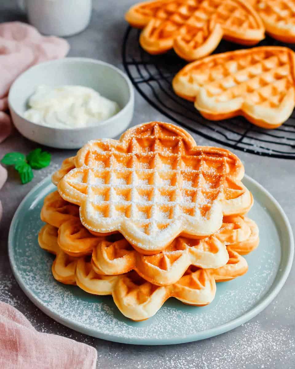 Einfache fluffige Joghurt-Waffeln Rezept - detail 2