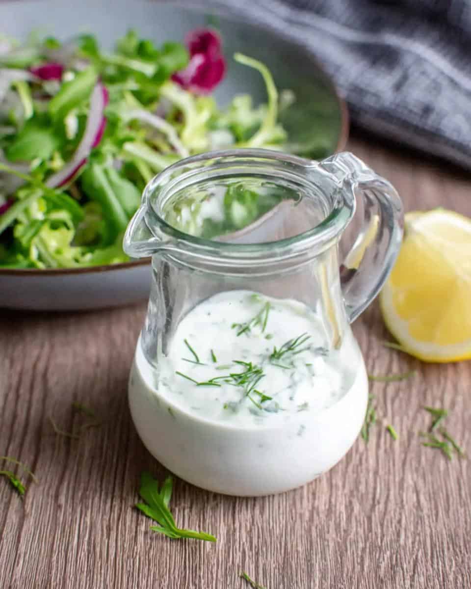 Einfaches Joghurt Dressing Rezept für Salat schnell selber machen - detail 3