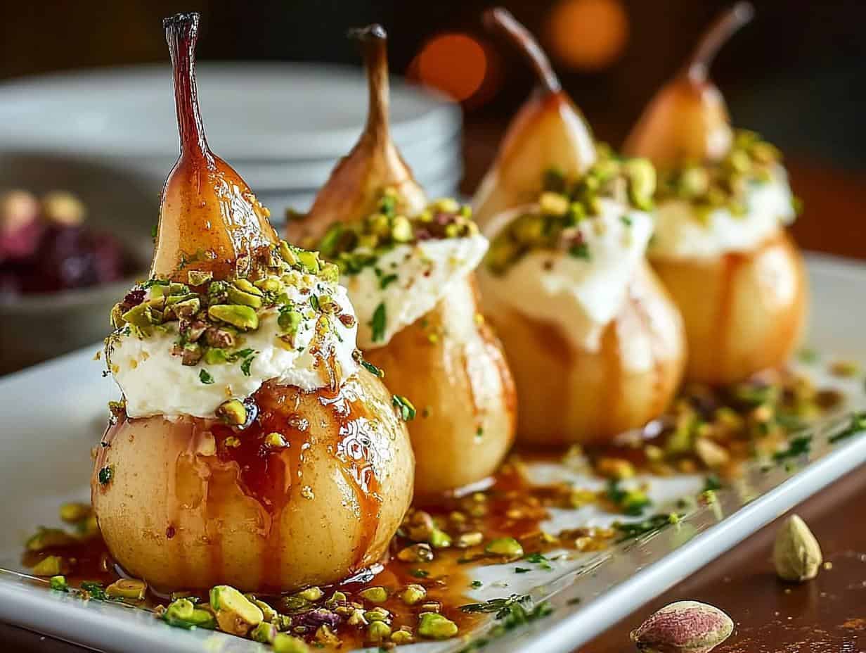 Vergiss Bitter: 10 Min. Geröstete Birnen mit Genuss