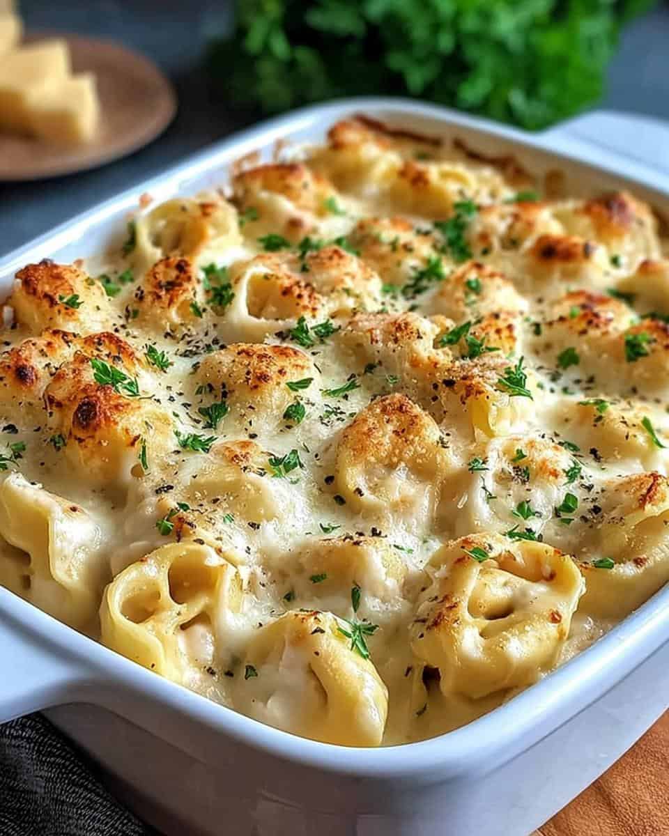 Hähnchen Alfredo Tortellini Auflauf - detail 2