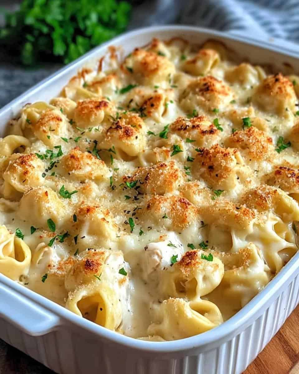 Hähnchen Alfredo Tortellini Auflauf - detail 3