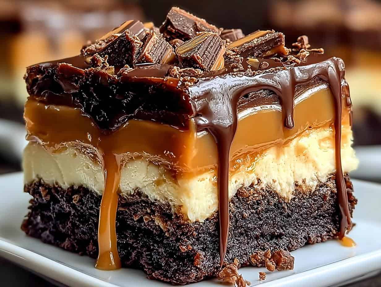 Milky Way Brownies: 1 Trick macht sie unwiderstehlich