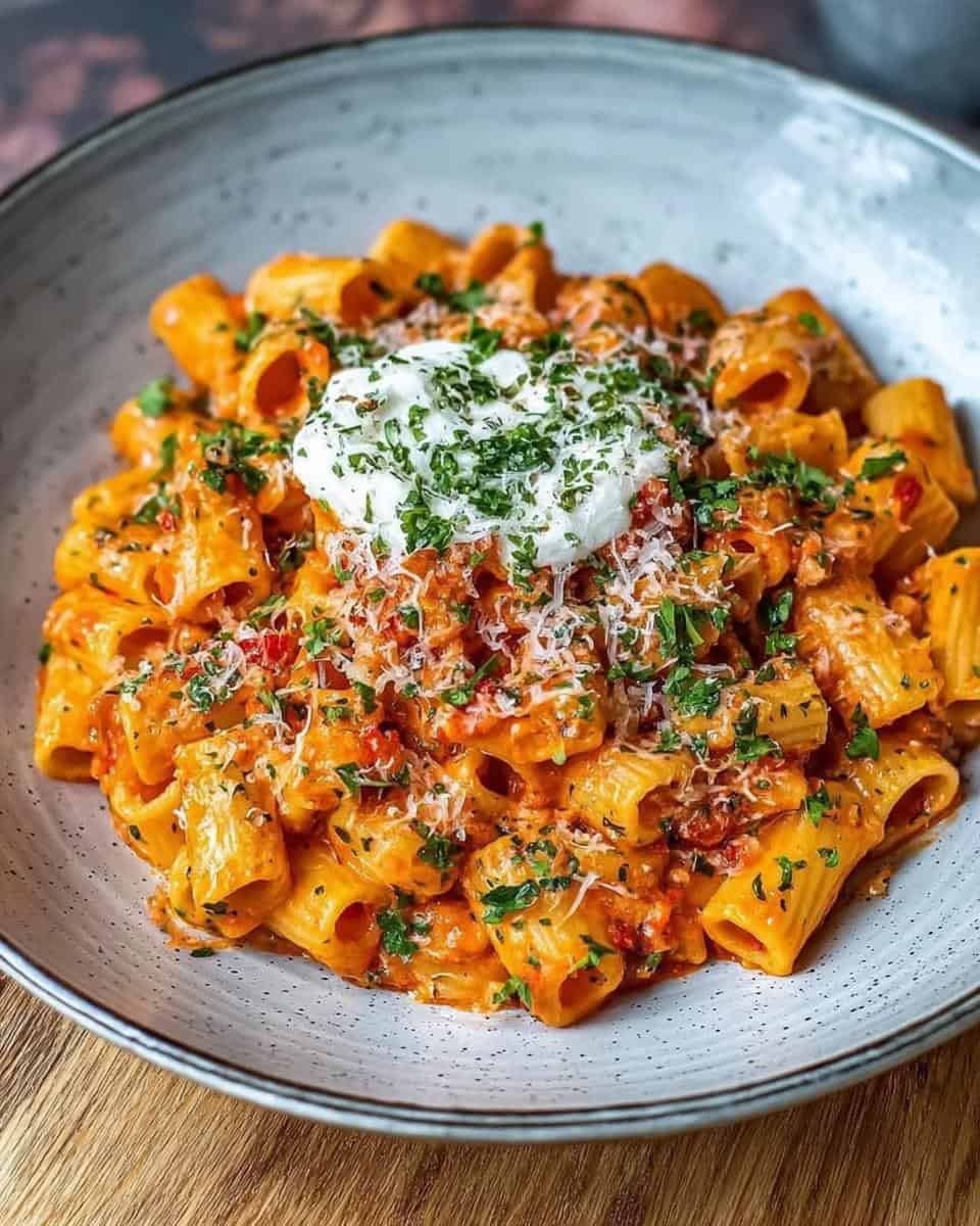 Tomaten-Knoblauch-Pasta Rezept für ein schnelles Abendessen - detail 1