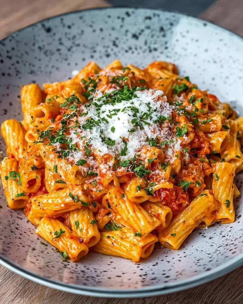Tomaten-Knoblauch-Pasta Rezept für ein schnelles Abendessen - detail 3